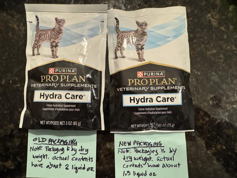 Old and new packaging