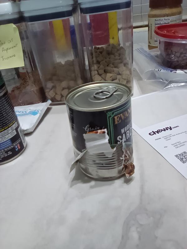 I am not serving food to my dog out of a dented can