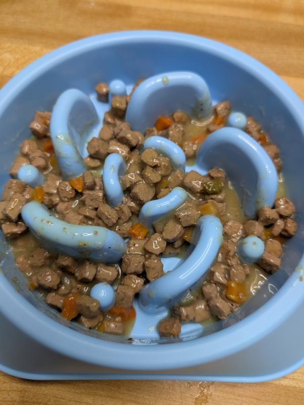 Pieces are the size of kibble