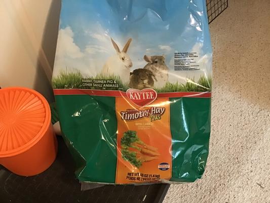 Rabbit Treats Kaytee Timothy Hay Plus, Carrot, 48-Ounce, Standard - Main Image