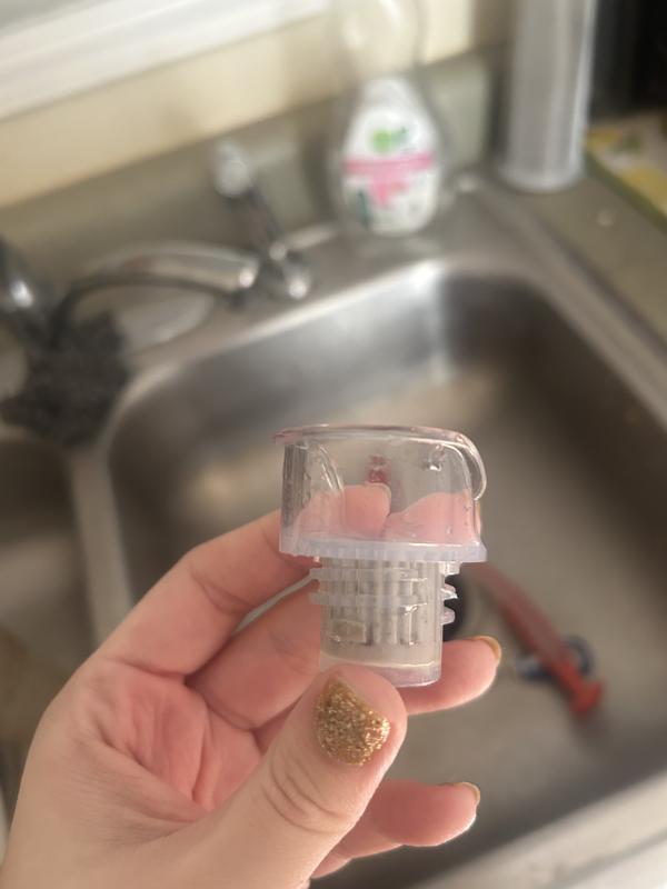 Mold growing between the rubber and plastic pieces that cannot be reached