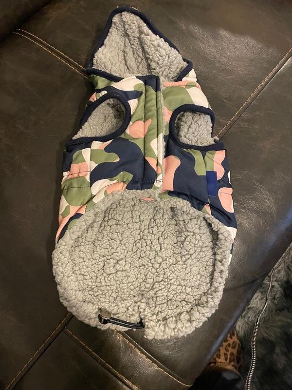 Pup Crew Floral Print Hooded Dog Jacket