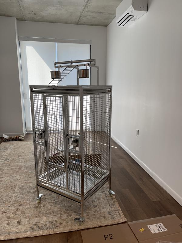 Ready to roll! Just needs his toys and he’s all set.