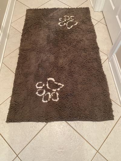 Chenille Pet Mat with Paw Print Designs, Soft Microfiber Chenille, 3  Colors, 20x31 in. &, 26 x 35 - Fry's Food Stores