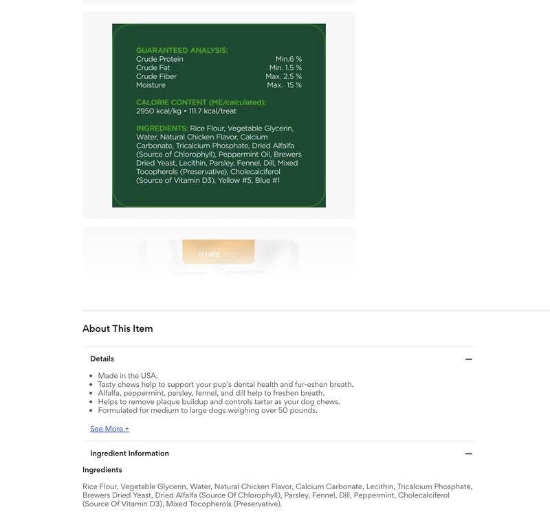 Check the bag and research the last ingredients