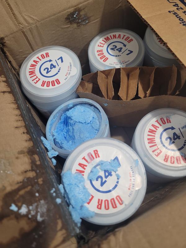 Each container in box was loose one was all the the way off the container