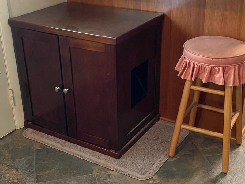 FRISCO High Sided Cat Litter Box, Extra Large, Navy, 24in