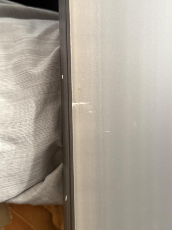 Scraped and damaged part