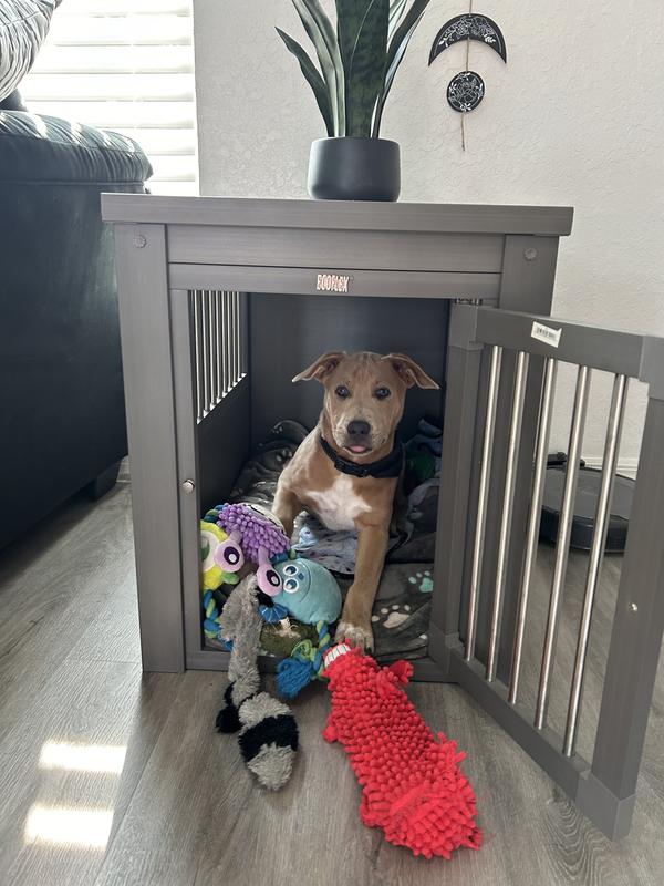 Furhaven dog crate furniture end table online