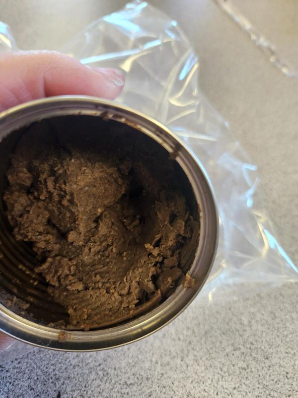 Dark chocolate brown and smells bad!