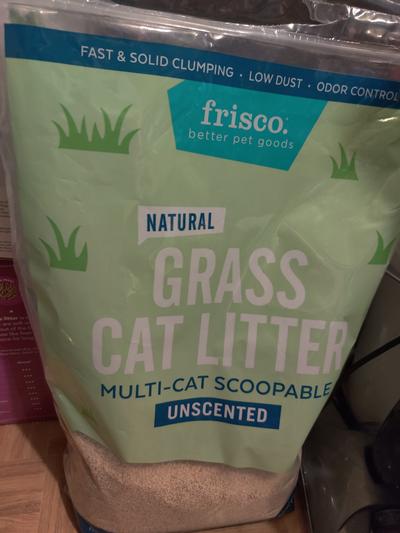 Frisco all natural shop grass clumping cat litter