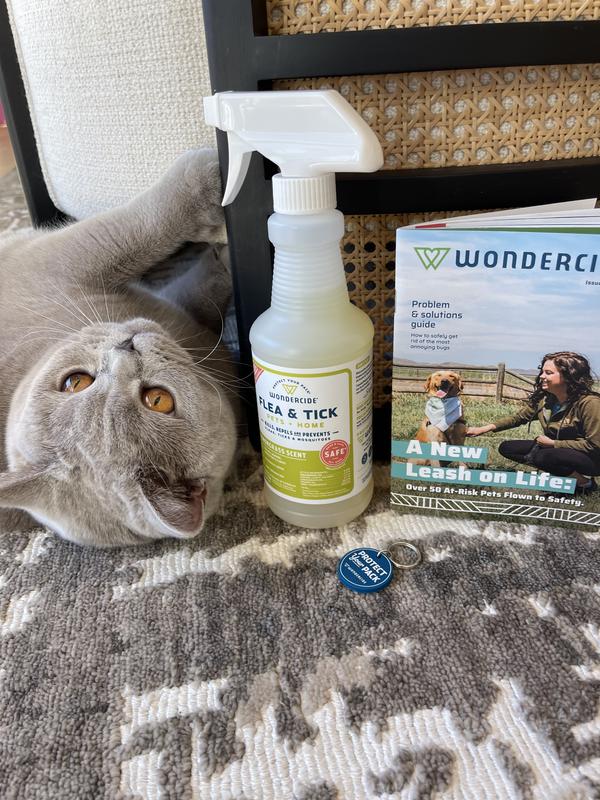 WONDERCIDE Natural Flea, Tick & Mosquito Spray for Dogs & Cats ...