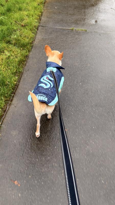 Rocket wearing his Kraken jacket
