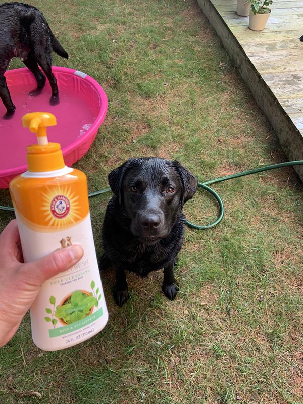 Getting clean after a hike!