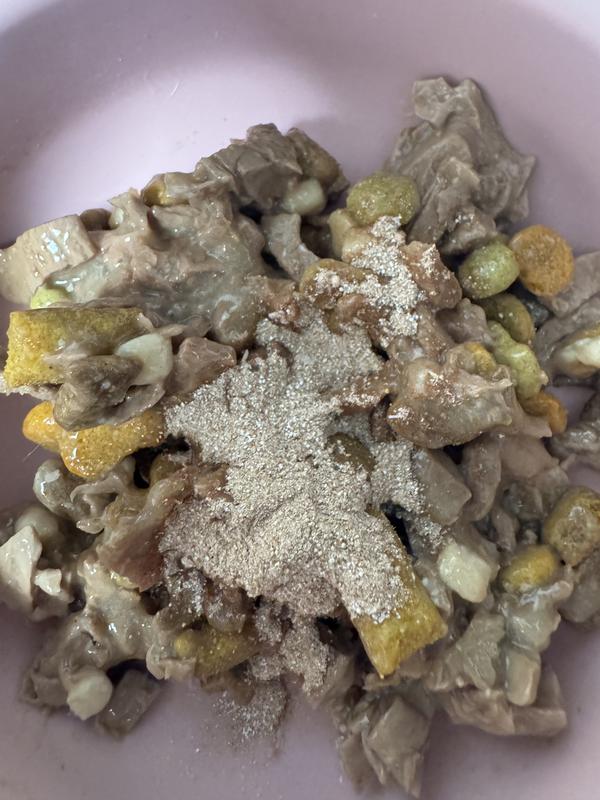 Photo of powder on top before mixing