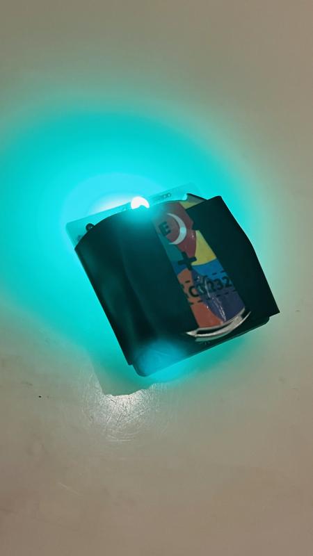 Rewrapped black cover with electrical tape. LEDs back to life!