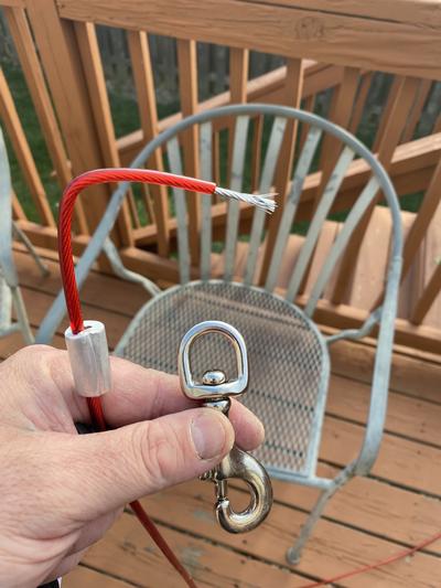 The leash part broke