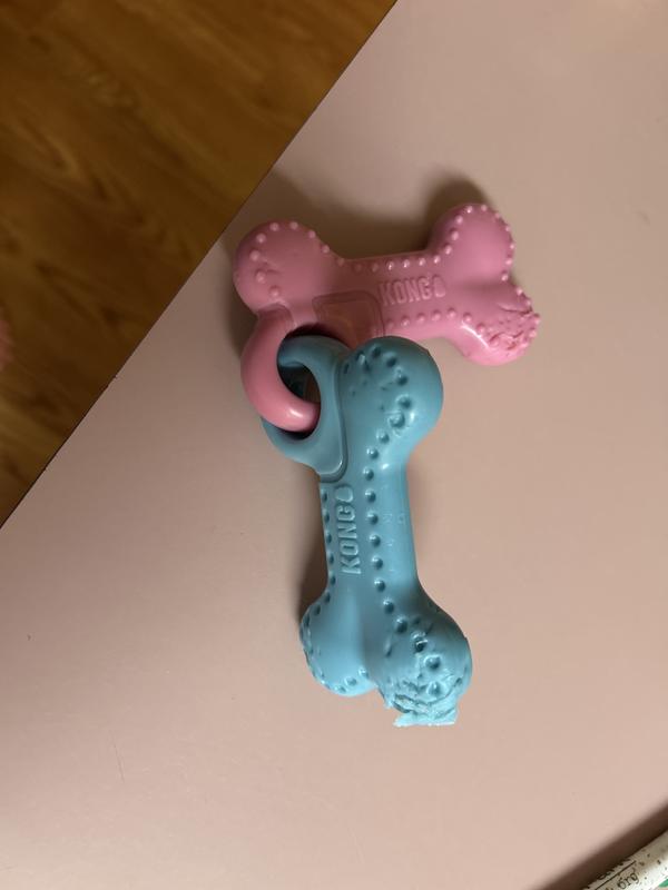 NOT a safe toy for any puppy.  I thought KONG was tougher than a teeny chihuahua!!