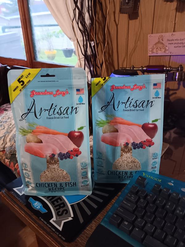 Grandma Lucy's Artisan Freeze-Dried Chicken & Fish cat food