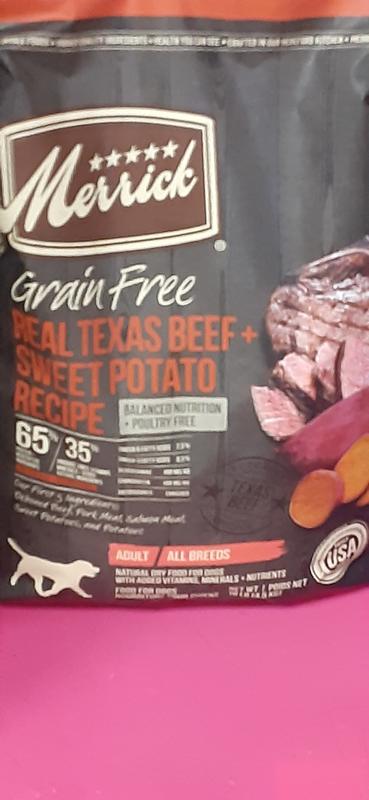 Merrick beef sweet outlet potato