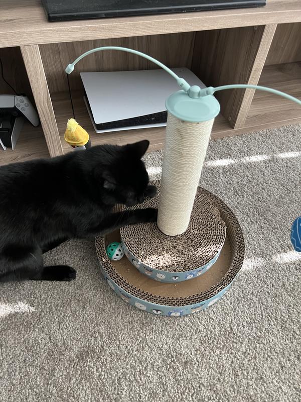 Frisco Holiday Scratch & Play Cardboard Scratcher Cat Toy with Catnip