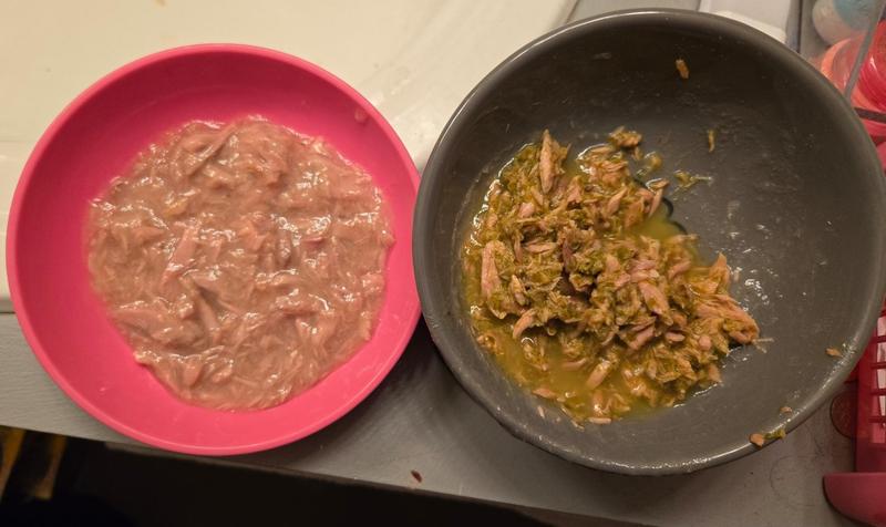 Left = new recipe; right = new recipes