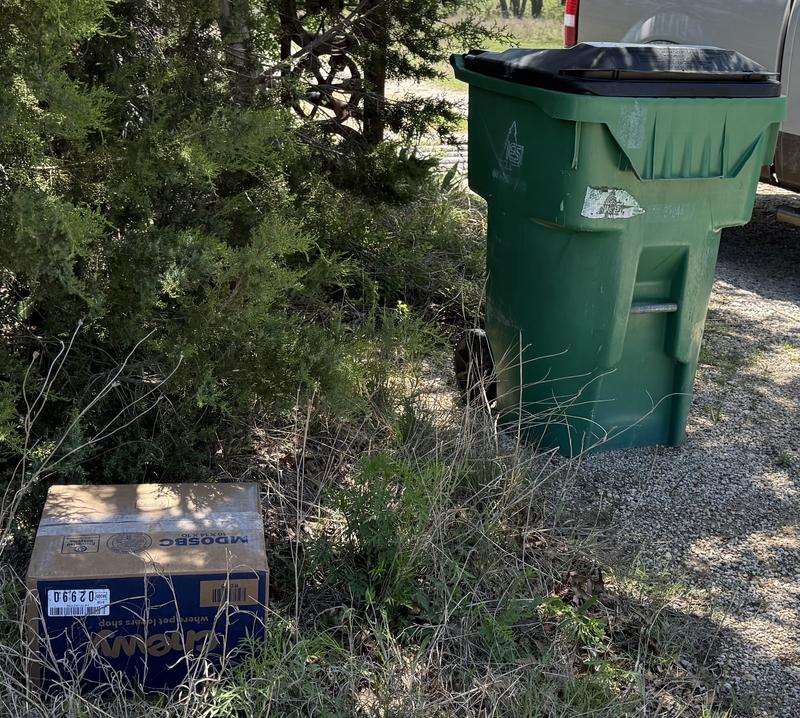 Fed Ex deliveries never brought to porch. Always left in weeds next to trash can. How smart is that!!!???