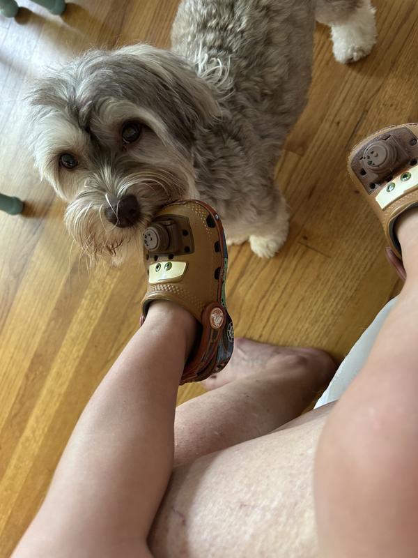 Also loved Grandson’s Mater crocs present from Florida 😆