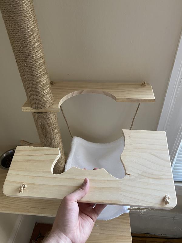 COZIWOW 69in Wall Mounted Shelf Climbing Cat Tree