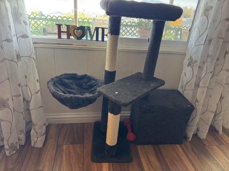 At least it’s not wobbly and I hope the cats use it someday