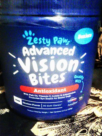 Zesty Paws Eye Supplement for Dogs - Vision Support with Lutein + Vitamin C  & Astaxanthin Antioxidants - Dog Vitamins for Eyes + Fish Oil for Omega 3