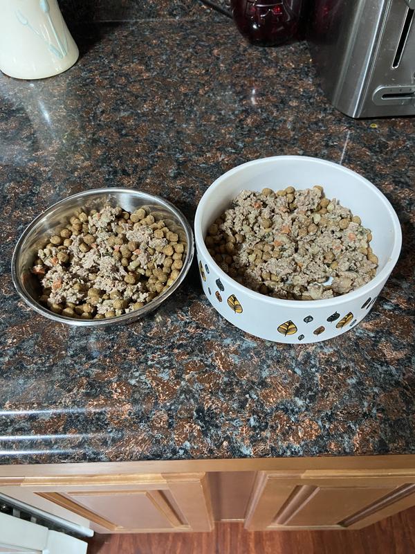 Food prepped in bowl.