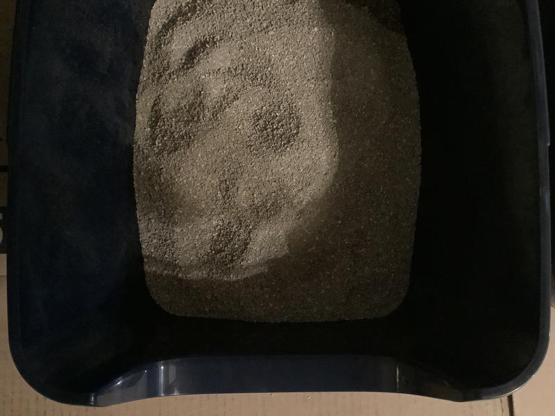 FRISCO High Sided Cat Litter Box, Medium, Navy, 18in