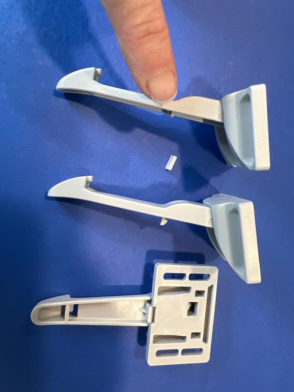 Top latch is broken.