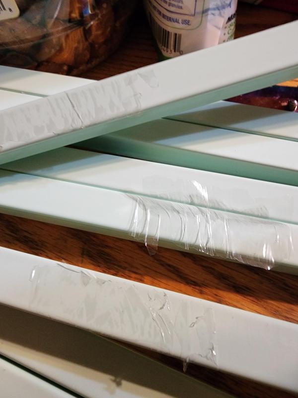 melted plastic wrap fused to the paint, could not get off even with chemicals