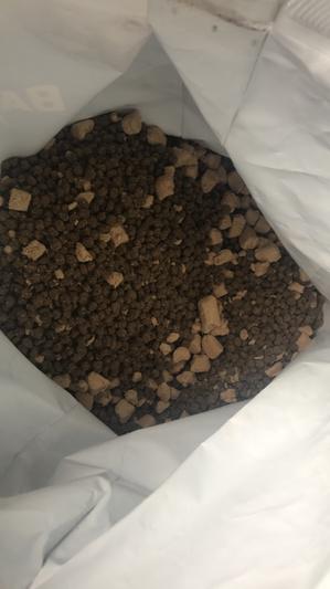 raw pieces still at the bottom