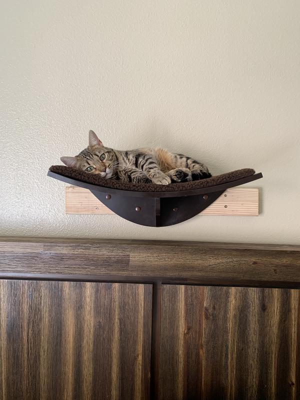 TRIXIE Lea Wall Mounted Cat Bed, XLarge, Gray