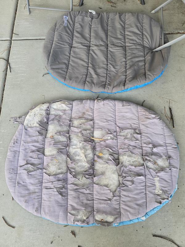 Our old bed from 2021 and new one