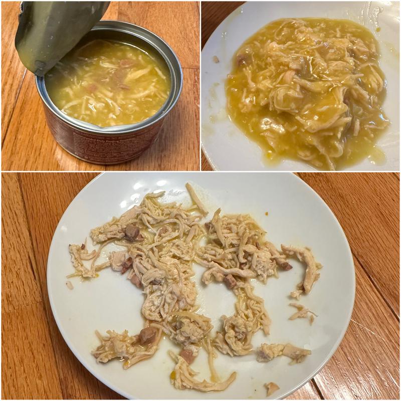 Cat only eats the broth