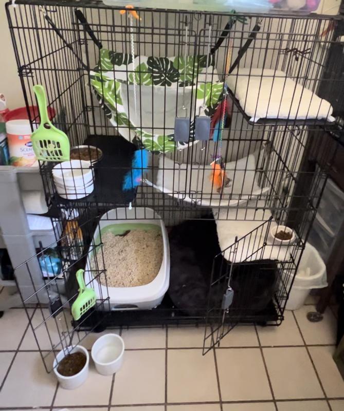 FRISCO Collapsible Wire Cat Cage Playpen