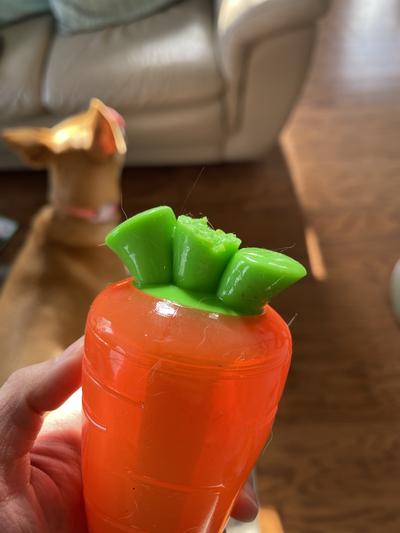 Crunch Veggies Carrot Dog Toy - Large