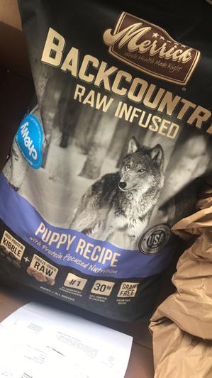 New kibble bag
