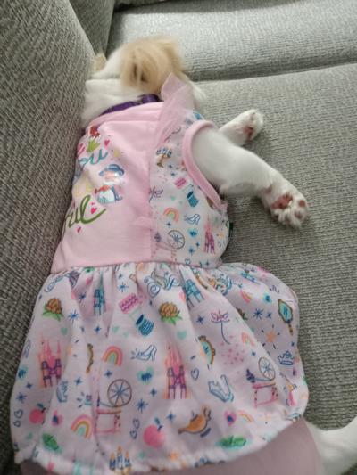 Tired out from trying on too many dresses today!