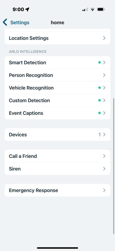 A few of the customizable options