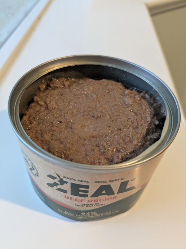 Zeal beef recipe wet food