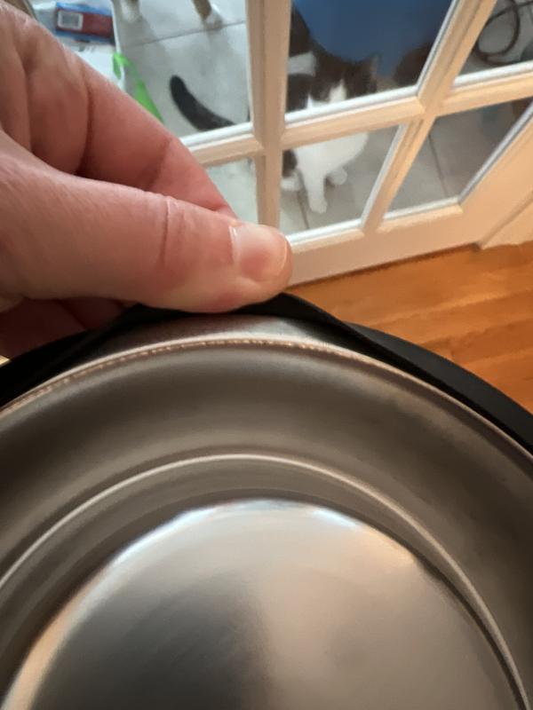 Be sure to remove and clean rubber ring.
