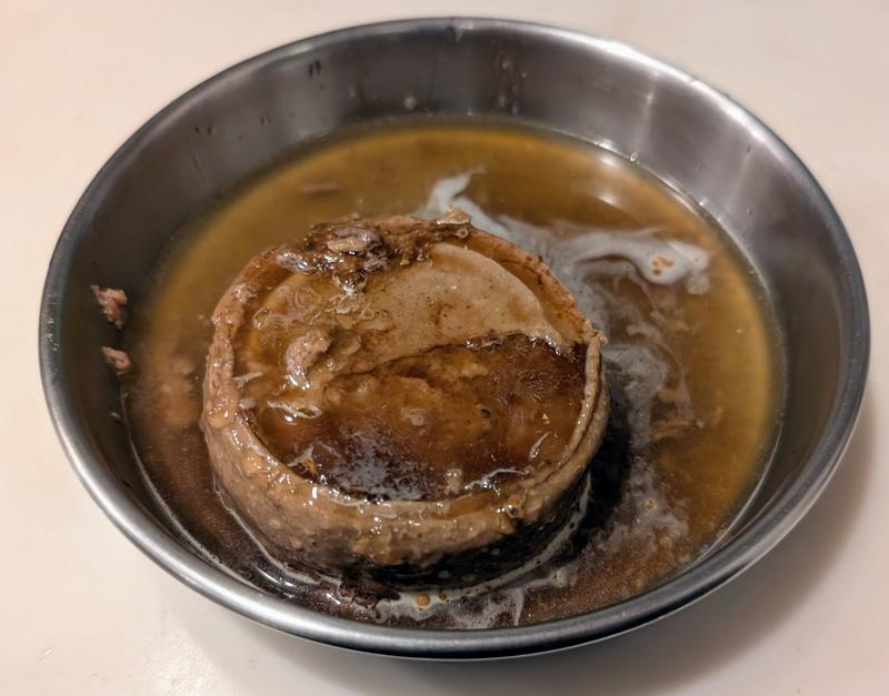 Gravy added to their normal wet food.