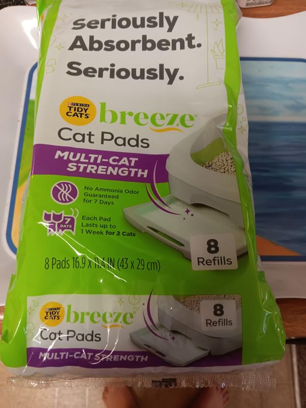TIDY CATS Breeze Multi Cat Strength Cat Pads 8 count Chewy