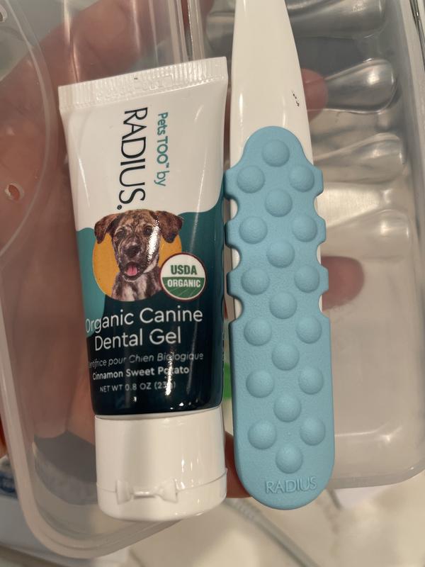 Tiny toothpaste tube.