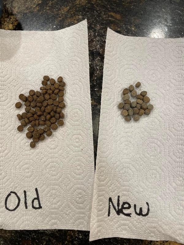 Left is the remains of the previous bag, right is the new, moldy bag.